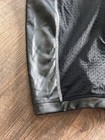 Locker Gear Euc Black Polyester Mesh Full Zip Tight Wrestling Singlet Large