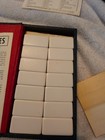 Vintage Crisloid Plastics  Inc  White Dominoes Set Of 28 Plus Black Case