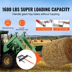 39  Hay Spear Bale Spear Skid Steer Loader Tractor Bucket Attachment