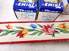 3 Vintage Wallpaper Boarder Colorful Tulip s Trimz 12ft 1 7 8 Inch