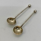 2 Sterling Silver Salt Serving Spoons John Grinsell   Sons Birmingham