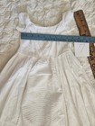 Antique Victorian White Christening Baptism Baby Infant Gown Dress Long  7 Large