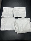 Hotel Collection Chain Link Embroidered 4-pc King Sheet Set White On White New