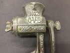Vtg Antique No 7 Ovb Hibbard Spencer Food Chopper Meat Grinder Wooden Handle 