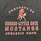 Vintage George Little Rock Mustangs Long Sleeve Shirt Xl Athletic Dept