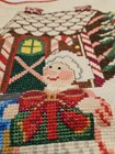 Vintage Handmade Needlepoint Christmas Tree Skirt