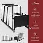 Cuisinel Pot Lid And Dish Organizer Rack - Matte Black Kitchen Storage organi   