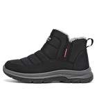 Ankle Snow Boots Men s Insulated Waterproof Warm Fur Lining Shoes Winter Outdoor