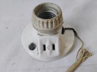 Vintage Federal Porcelain Ceiling Wall Mount Light Bulb Fixture