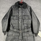 Walls Blizzard-pruf Coveralls Mens Medium Black Insulated Snow Suit Winter Usa
