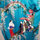 Japanese Yukata Kimono Long Robe One Size Geisha Lady Cherry Blossom Belt