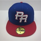 New Era 59fifty Puerto Rico World Baseball Classic Hat Blue Red Fitted Size 8