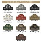 Address Signwhitehall    Personalized Cast Metal Address Plaque With Arch Top  Mad