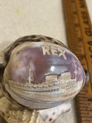 Rex Carved Shell Italian Ocean Liner Cruise Ship 1930s Souvenir Sunk By Raf 