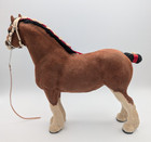 Breyer Flocked Clydesdale - With Tack - Bay - Sears Exclusive 1983-1984 - 83flk