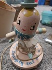 Vintage Underwriters Wooden Humpty Dumpty Nursery Child s Lamp 12    Lamp 1997