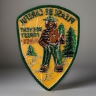 Vintage 70s Smokey The Bear Patch Please Be Careful Prevent Forest Fires 
