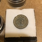 Revolutionary War Military  civilian Buttons  Pewter Script I  French 18th Reg  