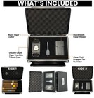 Mac      Cigar Case Double Sided Travel Humidor Hygrometer Waterproof 10 Cigar