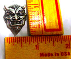 Horned Devil Pin Vintage Old Demon Collectible Horny Biker Vest Hat Pinback