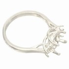 Round Accented Trellis Pre-notched Ring Mounting  ring Sizes 5-11 