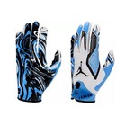 New Jordan Fly Lock 2 0 Football Gloves  White University Blue Black Size Small