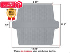 Sink Saddle  Kitchen Mat  Divider Protector 12 8  X 11 1   1 Pack Grey