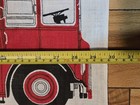 Vintage British London Double Decker Bus Linen Kitchen Tea Towel Mid Century Nos