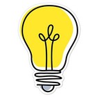 Ctp 6  Cut-outs Learning D  cor Accents For Classroom   10591  Doodle Lightbulb