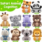 Montessori Toys 20pcs Safari Animal Learning Toy For Toddlers Gift Set