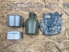 Canteen With Cover And Canteen Cup And Stove Stand 4 Pc Combo Kit Usa