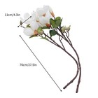 2pcs 27 5   Artificial Magnolia Flowers Silk Flower For Home Decor  Weddings