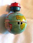 Vintage Globe Spinning Top   Tin Litho  Novelty   Japan  Works