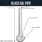 8pcs 4 Inch Reusable Glass Straws Round Head Short Borosilicate Straw