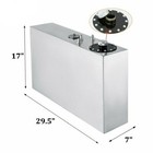 15 Gallon 56l Top-feed Slim Aluminum Race drift Fuel Cell Gas Tank level Sender