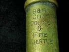 Early 1900 s B r - Behrend   Rothschild City Police And Fire Whistle And Key