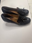 Sofft Tailyn Oxford Tassel Pumps Heels Black Leather Size 9 Comfort Shoes
