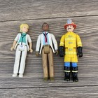 Vintage Playskool Play People Neighborhood Figures Lot Doctors Firefighter