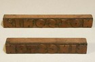 Copper   Wood Letterpress Printing Printers Block Advertising Kingston Stamps