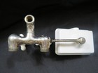 Antique Hoffmann   Rillings H R Farmhouse Sink Faucet Porcelain Swivel Soap Dish
