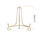 2pcs 8 Inch Plate Stands For Display Iron Folding Easel Plate Holders Gold