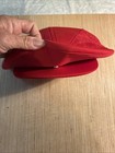 Stroh   s  Vintage Mesh Newsboy Flat Cap Cabbie Snapback Hat  Red Stroh   s Beer