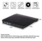 Slim External Cd Dvd Rw Drive Usb 3 0 Writer Burner Player Black For Laptop Pcs