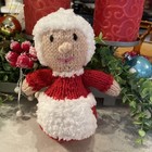 Handmade Crochet  Knit   Mrssanta Claus Doll Christmas Stuffed Decoration doll 6