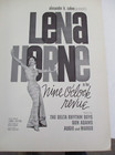 1961 Lena Horne  nine O clock Revue  Concert Program Book