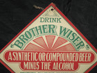 Antique Brother Wiser Co St Louis Mo Advertising Pre Prohibition Beer Store Sign