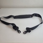 Tumi Black Leather Replacement Luggage Strap     Adjustable Shoulder Strap