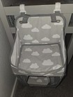 Gray White Cloud Theme Diaper Stacker Organizer Hanging Storage