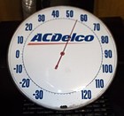 Vintage Collectible Ac Delco 12  Wide Working Thermometer Nice Orig  Cond  L  k 