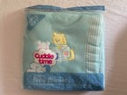 Cuddletime Acrylic Baby Blanket Bear Block Giraffe Stripe 36x45 Usa Vntg Nos